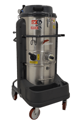 ATEX CERTIFIED COMPRESSED AIR INDUSTRIAL VACUUM CLEANER FOR ZONES 1, 2, 21, 22 DM3 AIREX