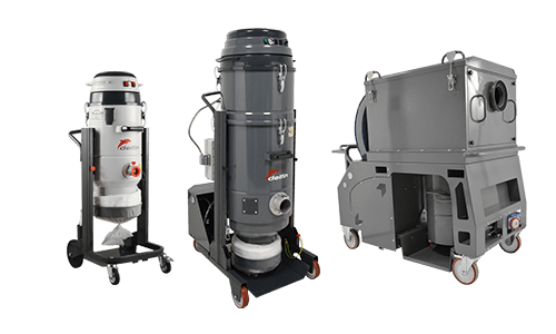 Industrial vacuum for fine or toxic dust 
